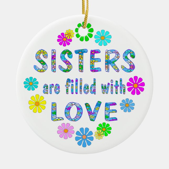 Sister Ceramic Ornament (Front)