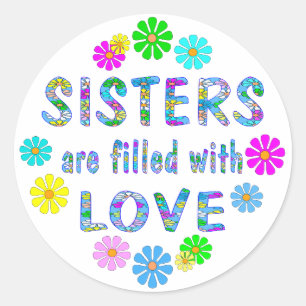 Sister Classic Round Sticker