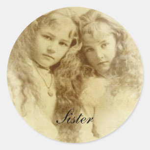 Sister Classic Round Sticker
