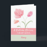 Sister Custom Name Religious Birthday for Blessing Card<br><div class="desc">Surprise your dearest sister with this card that wishes her God’s love and blessings. To make it more exciting,  you can personalize this with her name on the front.</div>