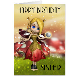 Sister Cute Magical Fairy With Crystal Ball