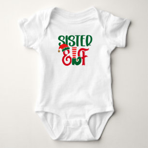 Sister Elf Baby Bodysuit