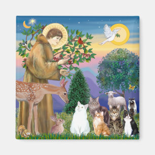 Sister Frances Blessing 5 cats Magnet