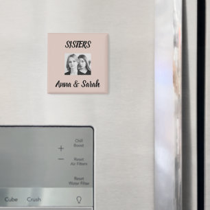 Sister Gift Magnet – Personalized with Names&Photo