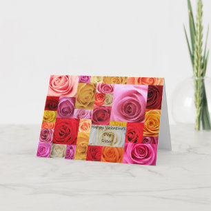 Sister  Happy Valentine's Day Roses Holiday Card