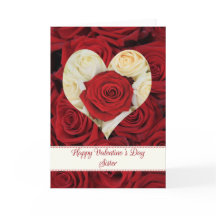 Sister Happy Valentine's Day Roses