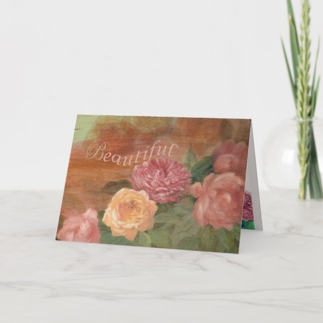 Sister in Law Beautiful Birthday Shabby Chic Card (Front)
