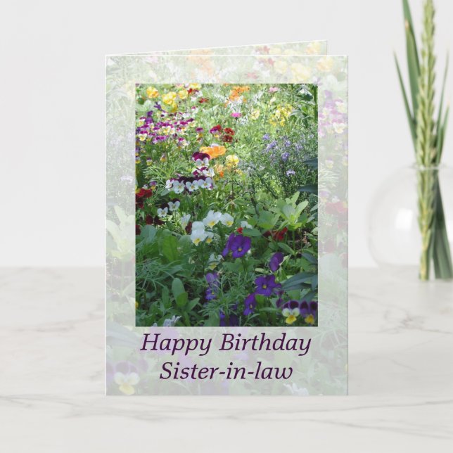 Sister-in-law Birthday Card by Janz (Front)