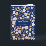 Sister in Law Birthday Scattered Flowers  Card<br><div class="desc">Happy birthday to your sister in law. This birthday card captures the timeless beauty of roses in full bloom,  intertwined with graceful leaves. The design evokes a sense of classic charm and elegance,  making it a wonderful way to convey your warmest birthday greetings to someone special.</div>