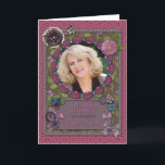Sister-in-Law, Photo card for a birthday<br><div class="desc">Say Happy Birthday with a delightful scrap-booking crafts effect card. Add a picture of the birthday girl to personalize this wonderful card. With lots of flowers,  butterflies,  and bows,  this card is sure to delight. Copyright Norma Cornes. Please note this is a printed card.</div>