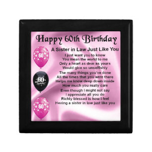 60th birthday ideas sister