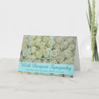 Sister in Law  Sympathy card with Roses