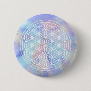 Sister Love – Sacred Geometry Flower of Life 2 Inch Round Button