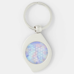 Sister Love – Sacred Geometry Flower of Life Keychain