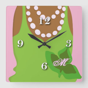 Sister Love Square Wall Clock