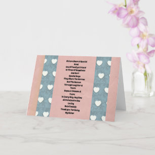 Sister Marshmallow Hearts Card