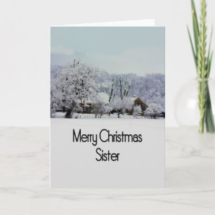 Sister Merry Christmas card