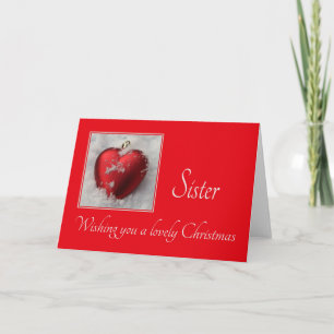 Sister Merry Christmas card