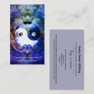 Sister Moon   Yin Yang Design Business Card