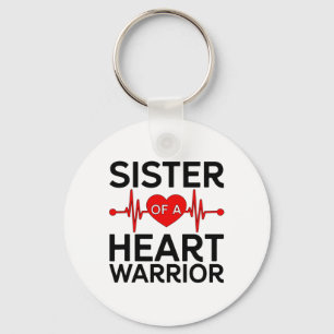 Sister Of A Chd Warrior Congenital Heart Disease C Keychain