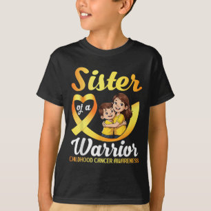 Sister Of A Warrior Childhood Cancer Awareness Bro T-Shirt