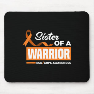 Sister Of A Warrior Support Supporter Rsd Crps Awa Mouse Pad