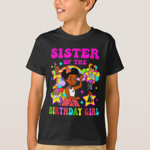 Sister of birthday girl gracie pink doll family T-Shirt