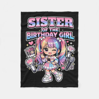 Sister Of Birthday Girl Korean Popular Music Fleece Blanket