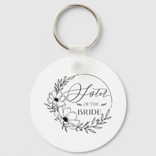 sister of bride keychain
