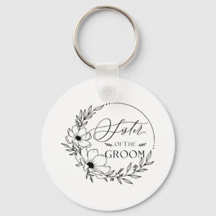 sister of groom keychain