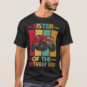 Sister Of The Birthday Boy Birthday Party Monster  T-Shirt
