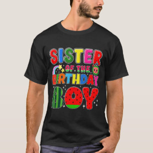 Sister Of The Birthday Boy Melon Family Matching F T-Shirt