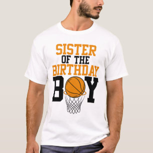 Sister Of The Birthday Boy Sketll Family Birthday  T-Shirt