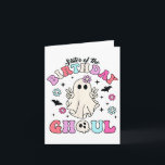 Sister Of The Birthday Ghoul Groovy Halloween Ghos Card<br><div class="desc">Sister Of The Birthday Ghoul Groovy Halloween Ghost Spooky</div>