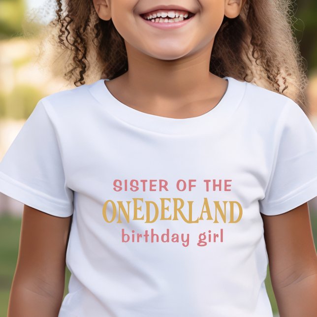 Sister of the birthday girl Alice in Wonderland  T-Shirt (Creator Uploaded)