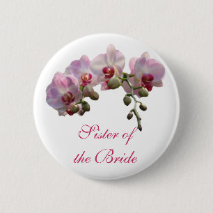 sister of the bride/groom 2 inch round button