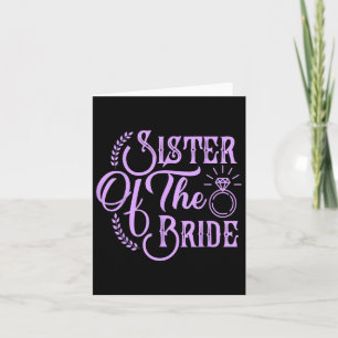 Sister Of The Bride Matching Bridal Party Happy We Card
