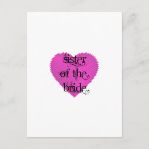 Sister of the Bride Postcard