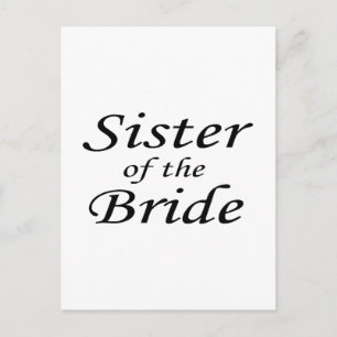 sister Of The Bride Postcard