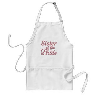 Sister Of The Bride Wedding Family Matching Standard Apron