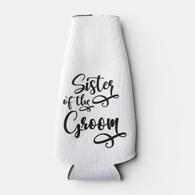 Sister of the Groom Bottle Cooler (Front)