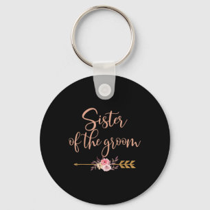 Sister Of The Groom Bridal Shower Gift Wedding Par Keychain