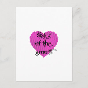 Sister of the Groom Postcard