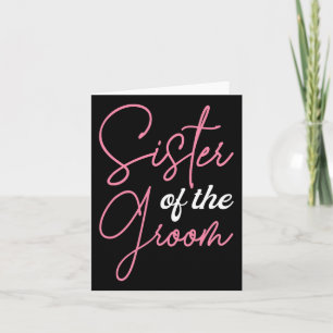 Sister Of The Groom Shirts1  Card
