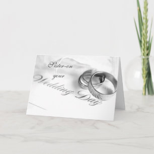 SISTER ON YOUR WEDDING DAY-LOVE/LAUGHTER CARD
