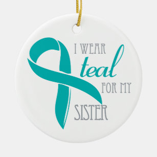 Sister - Ovarian Cancer Ornament