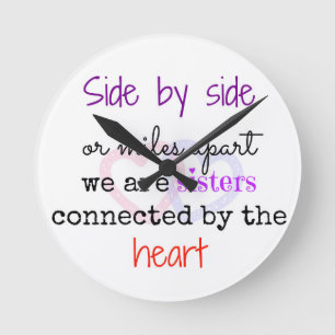 Sister Quote Gift CLock Sister Clock Gift