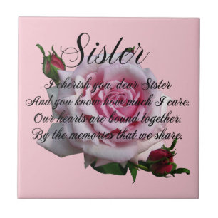SISTER QUOTE TILE