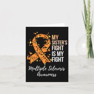 Sister’s Fight Is My Fight Multiple Sclerosis Awar Card