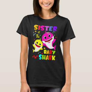 Sister Shark Birthday Sister Shark Family Mother's T-Shirt